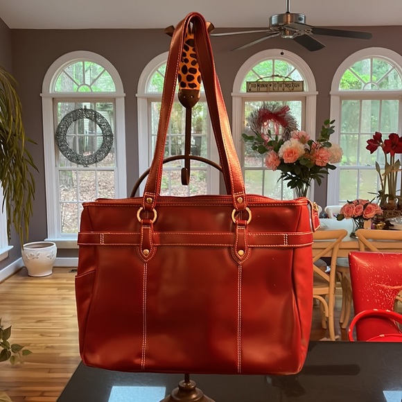 McKlein Red Leather Bag - New with Tags - Picture 2 of 16
